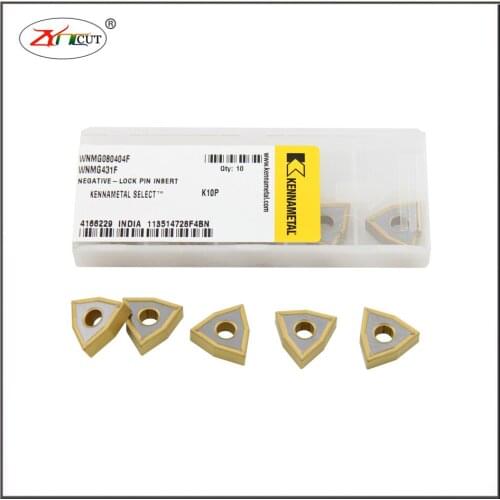 10PCS kennametal WNMG080404F WNMG080408M K10P K25P K10M K25M Lathe blade made of stainless steel with high hardness