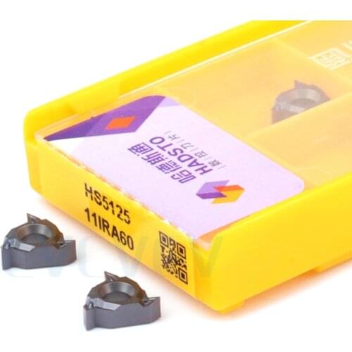 11IR A55 A60 HS5125 Cemented Carbide Thread Inserts For CNC Lathes Wide Application High Precision And High Rigidity High Finish