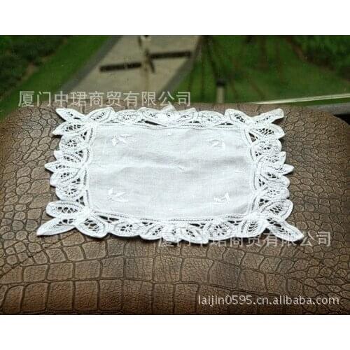 Zakka Day One grocery square white cotton Belle generations of children cloth placemat daily