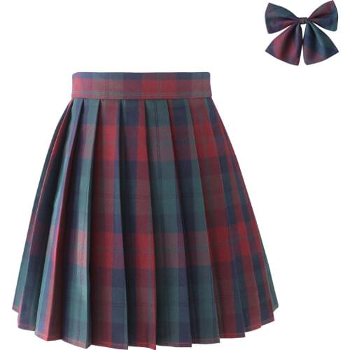 XS-4XL Anime Cosplay Half Skirt Sweet and Cute High Waist Short Skirt Mini Skirt College Wind Student Uniform
