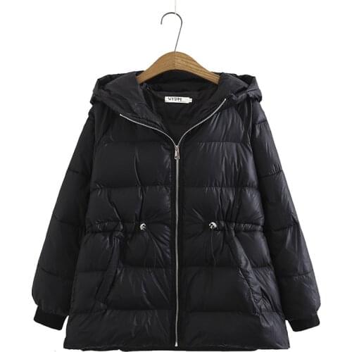 2020 New Winter Womens Jacket High Quality Bright Colors Insulated Puffy Coat collar hooded Parka Loose Cut With Belt