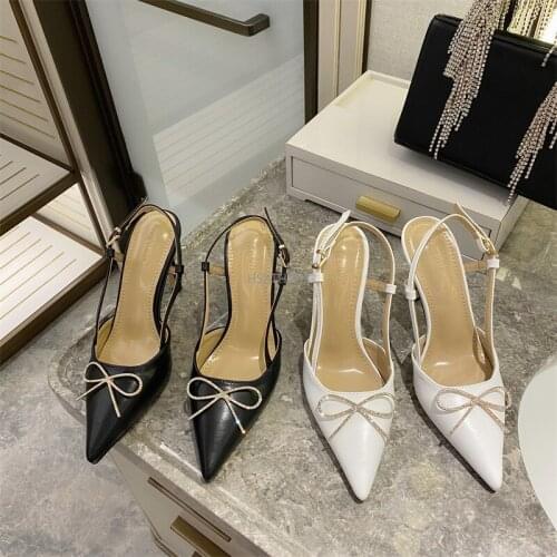 Women Shoes Rhinestones Butterfly-Knot Women Pumps High Heels Shoe Women Sandal Butterfly-Knot Heels Shoes for Women 2021