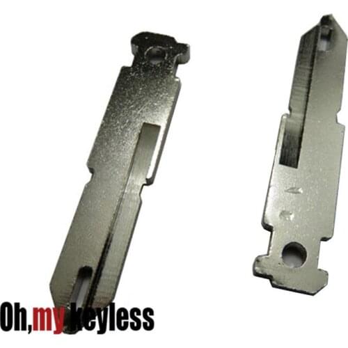 10pcs/lot Uncut key blade for peugeot entry keyless remote control key case for citroen key shell fob