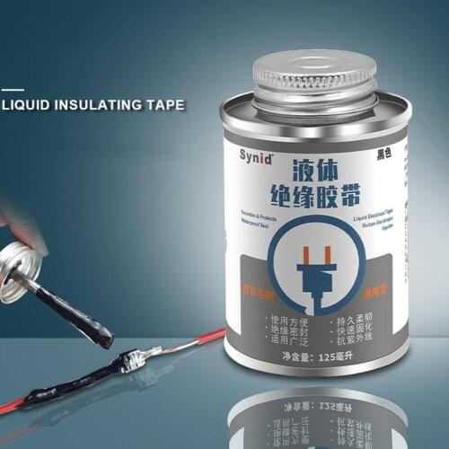 125ml Powerful Liquid Electrical Tape Multifunctional Waterproof Organic Sealant Instant Repair Fast Drying Glue
