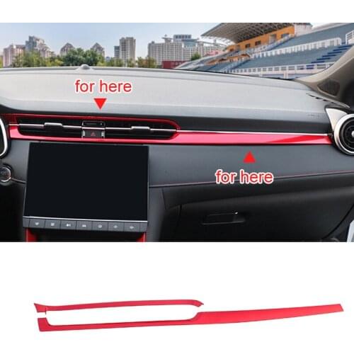 2pcs for MG6 2020-2021 Central control Trim strip Instrument panel decoration sticker Decorative frame