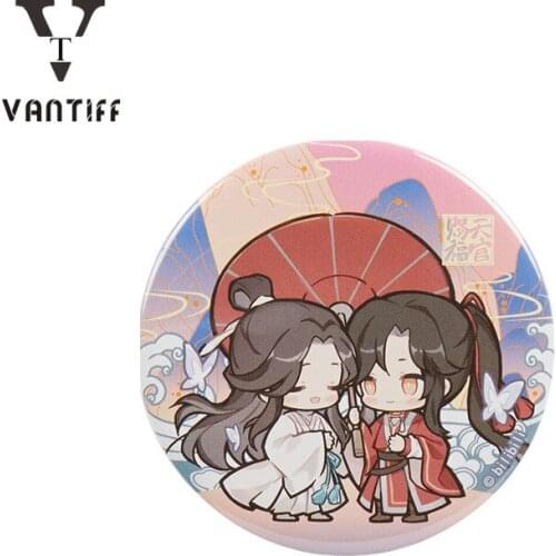 2021 Anime Tian Guan Ci Fu Hua Cheng Xie Lian Badge Button Brooch Pin Cartoon Medal Costume Decor Souvenir Cosplay Gifts for Kid