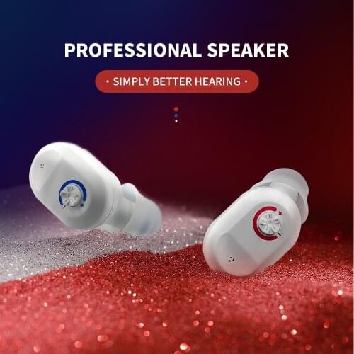 2021 Best Rechargeable Hearing Aids Bluetooth Intelligent Low-Noise Sound Amplifier In-Ear Deaf Hearing Aid With Charging Box