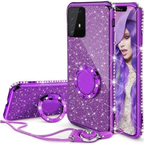 Diamond Case for Huawei P40 P30 P20 Mate 30 20 10 9 Lite Pro View 30 Cover For Huawei Honor 10 Lite 10i 9 9X 8X 7X 8A Ring Case