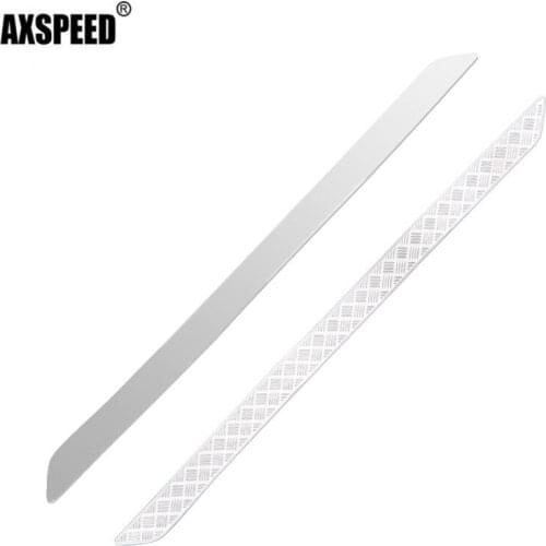 AXSPEED 1Pair Stainless Steel Diamond Rock Rails Side Plate for Traxxas TRX-4 RC Crawler