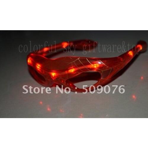Free shipping 144pcs/lot 3mode Novelty toys fashion flash LED glasses glowing toys decorative for halloween decoration