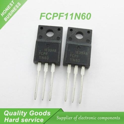 Free shipping 5pcs/lot TV Accessories 11N60 MOSFET switching tube FCPF11N60 11N60C3 TO-220 new original