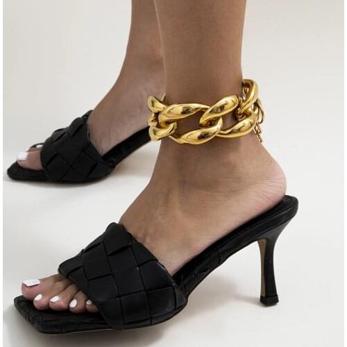 Punk Metal Gold Silver Color Boho Link Chain Anklets For Women Boho Ankle Bracelet Beach Accessories Foot Jewelry pulseras mujer