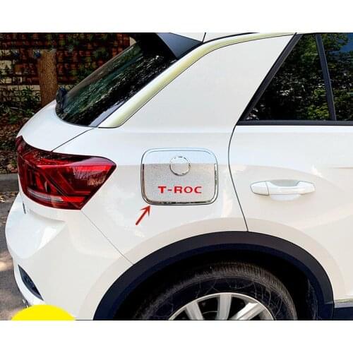 For Volkswagen T-ROC 2018-2020 High-quality ABS Chrome fuel tank cap decorative patch anti-scratch protection car accessories