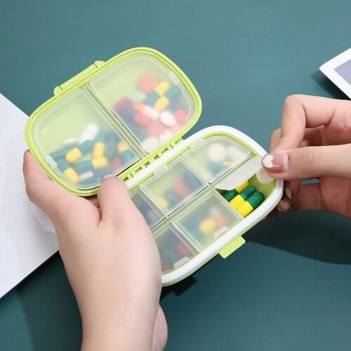 Travel Pill Box Holder Mini Medical Kit Medicine Storage Organizer Container Drug Tablet Dispenser Independent Lattice Pill Case