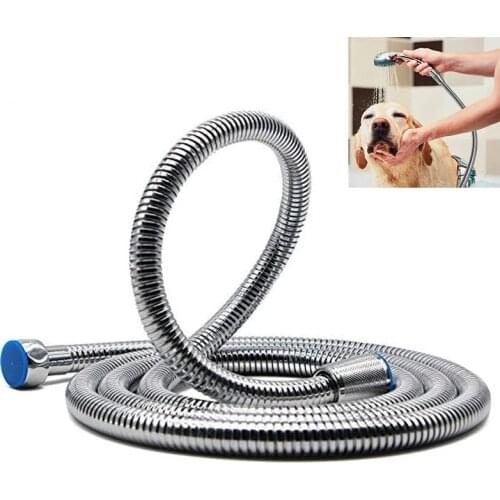 Shower Hose 1.5m 2m 3m Extra Long 18/8 Stainless Steel Handheld Showerhead Hose Replacement with Solid Brass