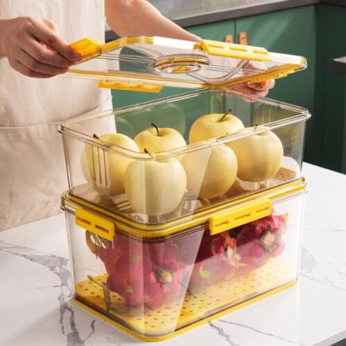 Refrigerator Box Compartment Refrigerator Food Storage Organizer Transparent Fridge Storage Bin Containers For Pantry Freezer