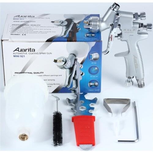 H921 Auarita mini spray gun Gravity Feed Paint pot volume 250ml mini paint sprayer 1.0mm nozzle