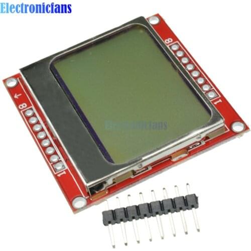 84x48 84*48 5100 LCD Screen Module LCD Display Monitor White Backlight Adapter 3.3V Dot Matrix Digital For Arduino Controller