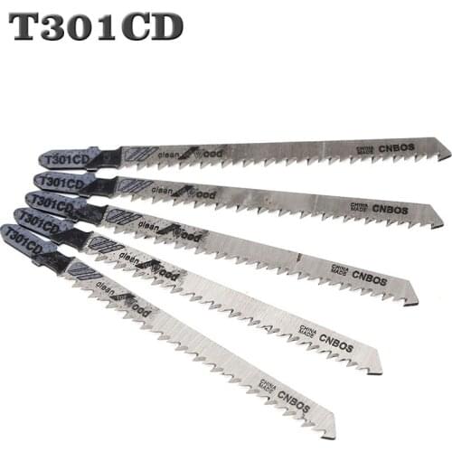 5pcs Jig Saw Blades Steel Jig Hacksaw Saw Blade Set Cutting Tool for Wood Sheet Panels