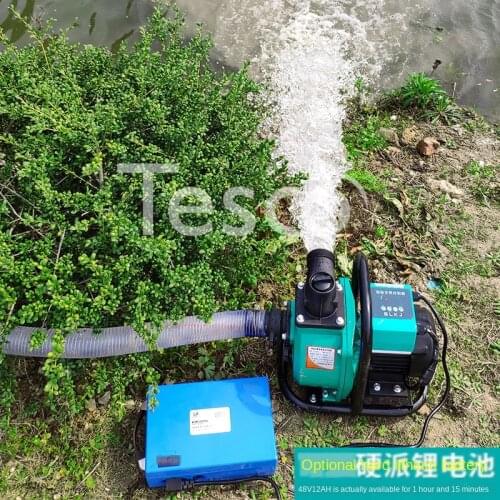 High lift 2 "pump pipe hose pump 48V large flow pump for agricultural irrigation