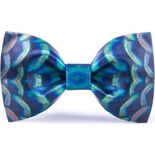 High Quality 2020 New Men Bow Tie Blue Fantasy Starry Sky Print Bowties Designers Brand Wedding Bow Ties for Men Necktie Gift