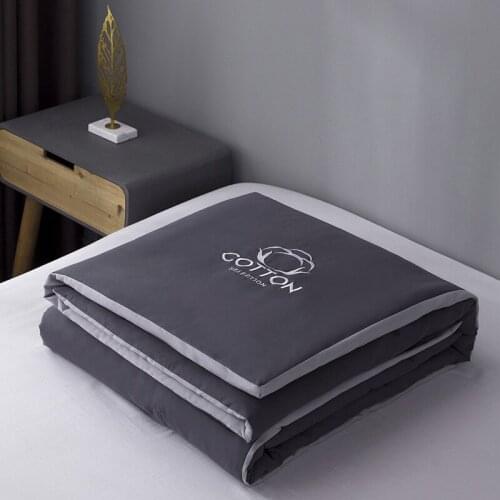 New Cool Quilt Super Soft Cotton Air-Conditioning Quilt Double Summer Quilt Gift Quilt Embroidery Washed Cotton Summer Quilt