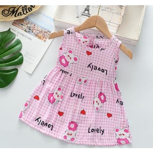 Baby Girls Clothes Summer Dress Sleeveless Newborn Infant Dresses Cotton Dress 2021 New Toddler Dresses for Baby Girls