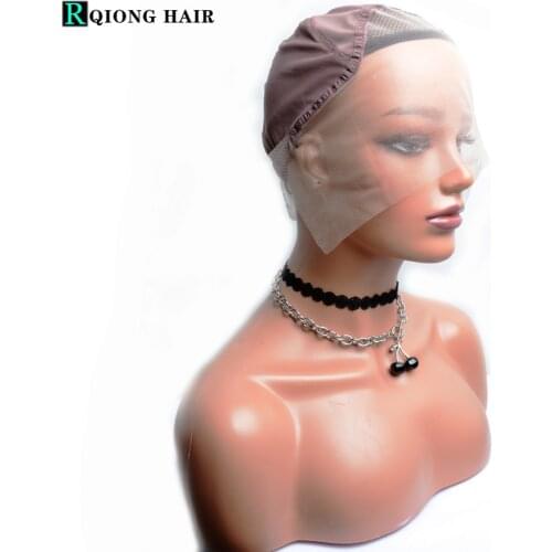 1Pc 13X4 Lace Frontal Wig Cap Base For Making Wigs Hand Made Wigs With Adjustable Straps Glueless Weaving Cap Customize Hairnets