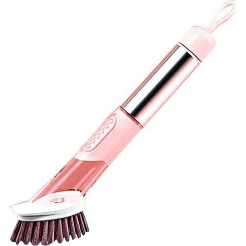 Brush Plastic Degreasing Wash The Pot Convenient Dish Washing Brush Cleaning Supplies Kitchen Stainless Steel Polychromatic