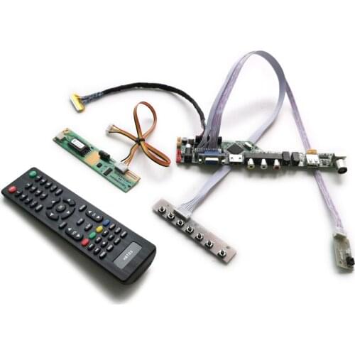 Fit LP150X09/LP150X10/LP150X2 matrix DIY kit LCD monitor universal controller board 30 Pin LVDS 1-CCFL VGA AV USB 1024*768