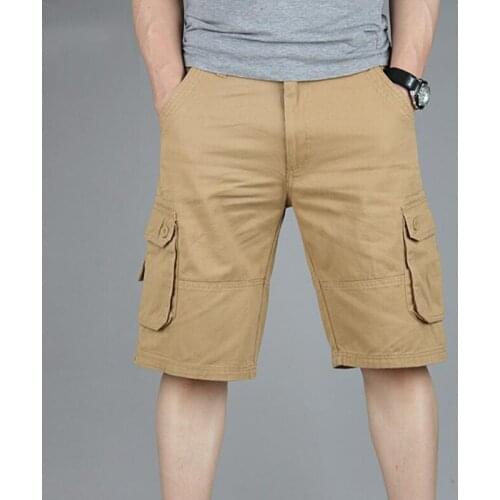 Military Cargo Shorts Hiking Running Climbing Short Pants Multi-pocket Summer Cotton Fashion Casual Sports Brand Clothing 29-46