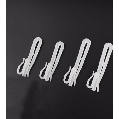 Curtain Accessories 10PCS/Pair Window Curtain Plastic Hooks for Top of Curtains Adjustable Height Hook