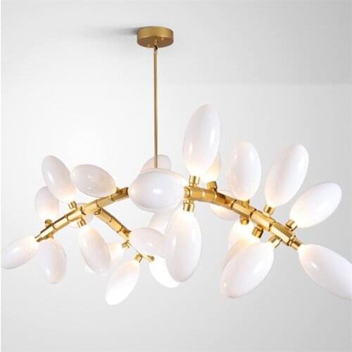 Modern Egg Shaped LED Pendant Lights Fashion Spiral LED Pendant Lamp for Bedroom Restaurant Hanging Pendant Lamps PA0728