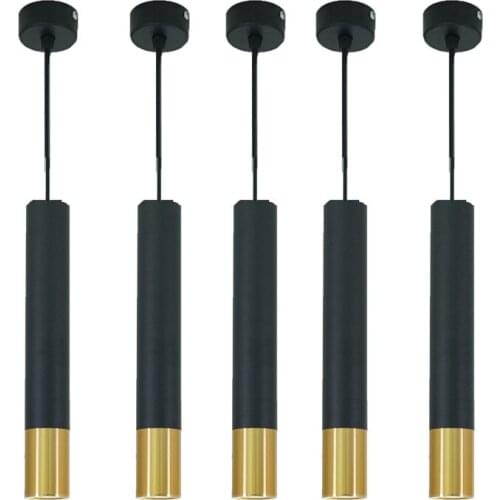 Led Pendant Lamp Lights Long Tube Hanging lamp Kitchen Island Dining Room Shop Bar Counter Decoration Cylinder Lights