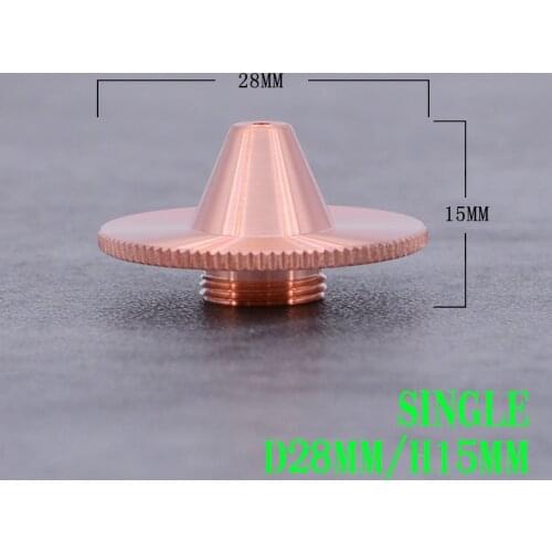 Bulge Laser Nozzles Single Layer Chrome-Plating Double Layers Caliber 01.0-4.0 D28 H11 H15 M11 for Cutting Head