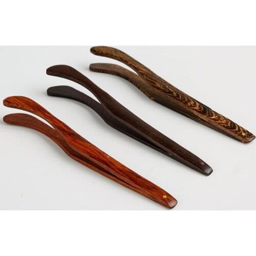 Tea Clip, Bamboo Wood Curved Natural Tea Spoon Tea Accessories F20173675