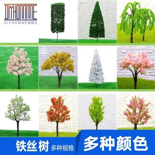 10x/pack iron wire trees railroad model train layout scale model Architecture miniature model trees railroad model train layout