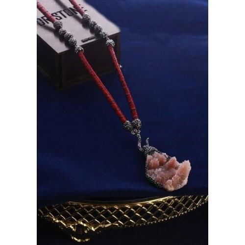 Womens Red quartz necklace 20 hsr12 123164949