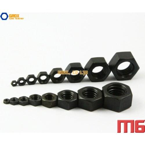 100 Pieces M6 8.8 Grade Alloy Steel Metric Thread Hexagon Nut
