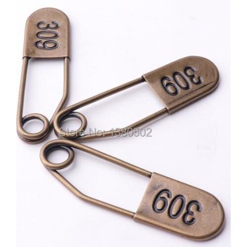 20pcs /lot unique design vintage color large safety pins 55*15mm brooch pins Garment Accessories