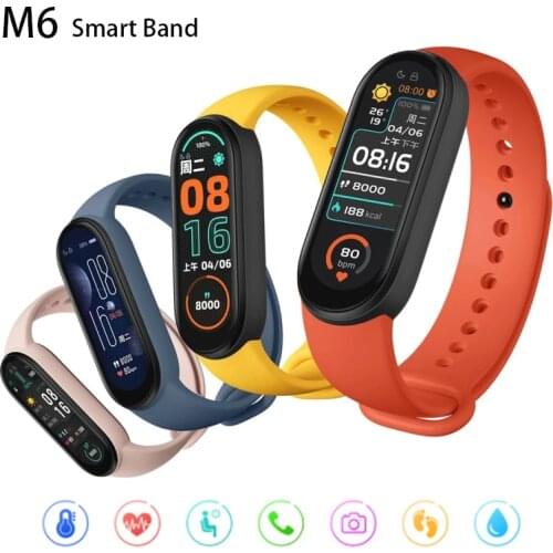2021 M6 Smart Watch Women Men Sports Bracelet Bluetooth Smartwatch Heart Rate Fitness Tracking For Xiaomi Apple Android Watches