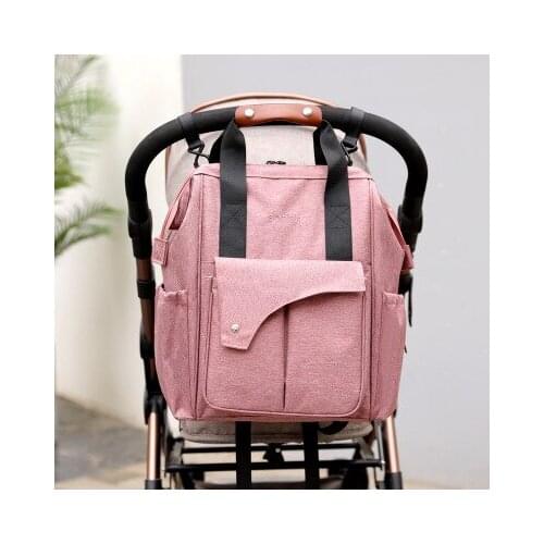 4 colors Maternity Nappy Bag Large Capacity Baby Bag Travel Backpack With Bottle Pockets