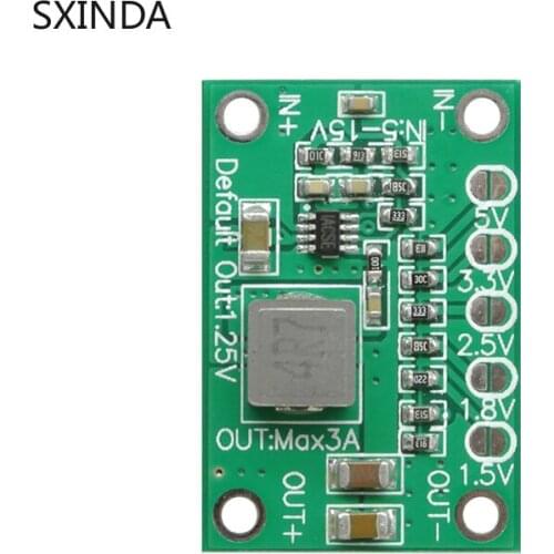 Free shipping 10Pcs Adjustable power module 1.25V 1.5 2.5 3.3 5V output, 3A adjustable module CA-1235