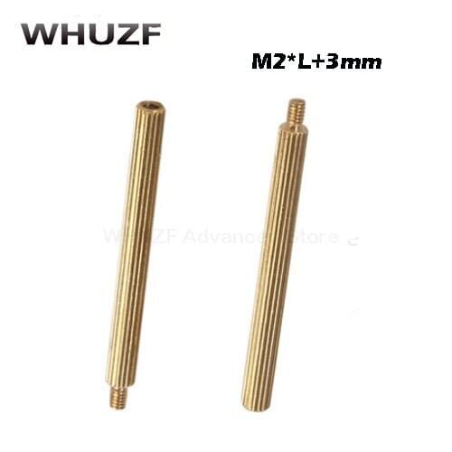 Free shipping 100pcs Copper Standoff M2 Male Female Brass Standoff Spacer Roung Hesd Stud Spacer