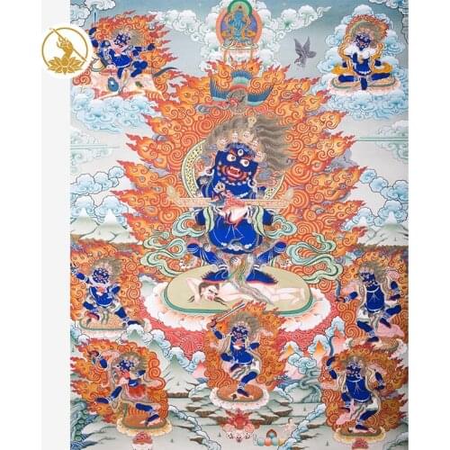Auspicious Thangka Regong Art Heritage to China once the master hand - treasure account law -1512143
