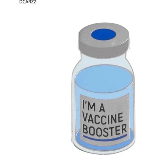 DCARZZ My Mask Protects You Pins Brooches Enamel Medicine Bottle Cute Nurse Doctor Female Lapel Pin Badge Jewelry Woman Gift