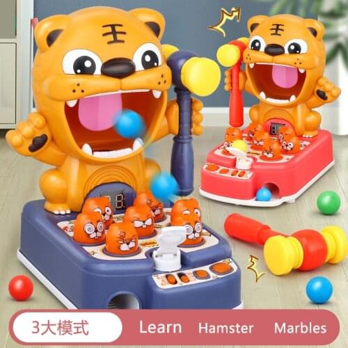 Children Educational Toys Interactive Early Learning Pounding Game Hammering Hamster Music Multifunctional Story Machine CT0225