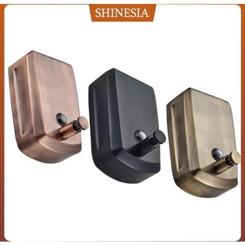 Solid Brass Bathroom Liquid Soap Dispenser 800ml Wall Mounted Black/Antique/Brushed Bathroom accessories For Kitchen Bathroom