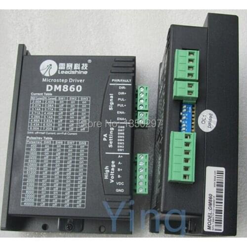 Free shipping,Leadshine two-phase stepper motor driver DM860 24-80VDC power supply ,stepper driver DM860,engraving machine drive