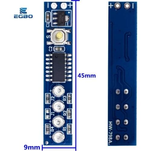 EGBO 1S 2S 3S 4S Single 3.7V 18650 Lithium Battery Capacity Indicator Module Percent Power Level Tester LED display board